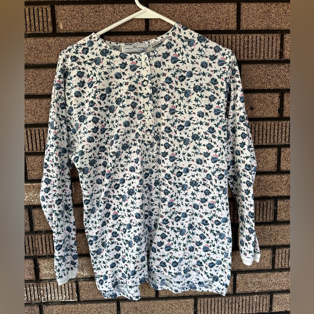 Maggie Lawrence Vintage 90’s Floral Long Sleeve Size Medium